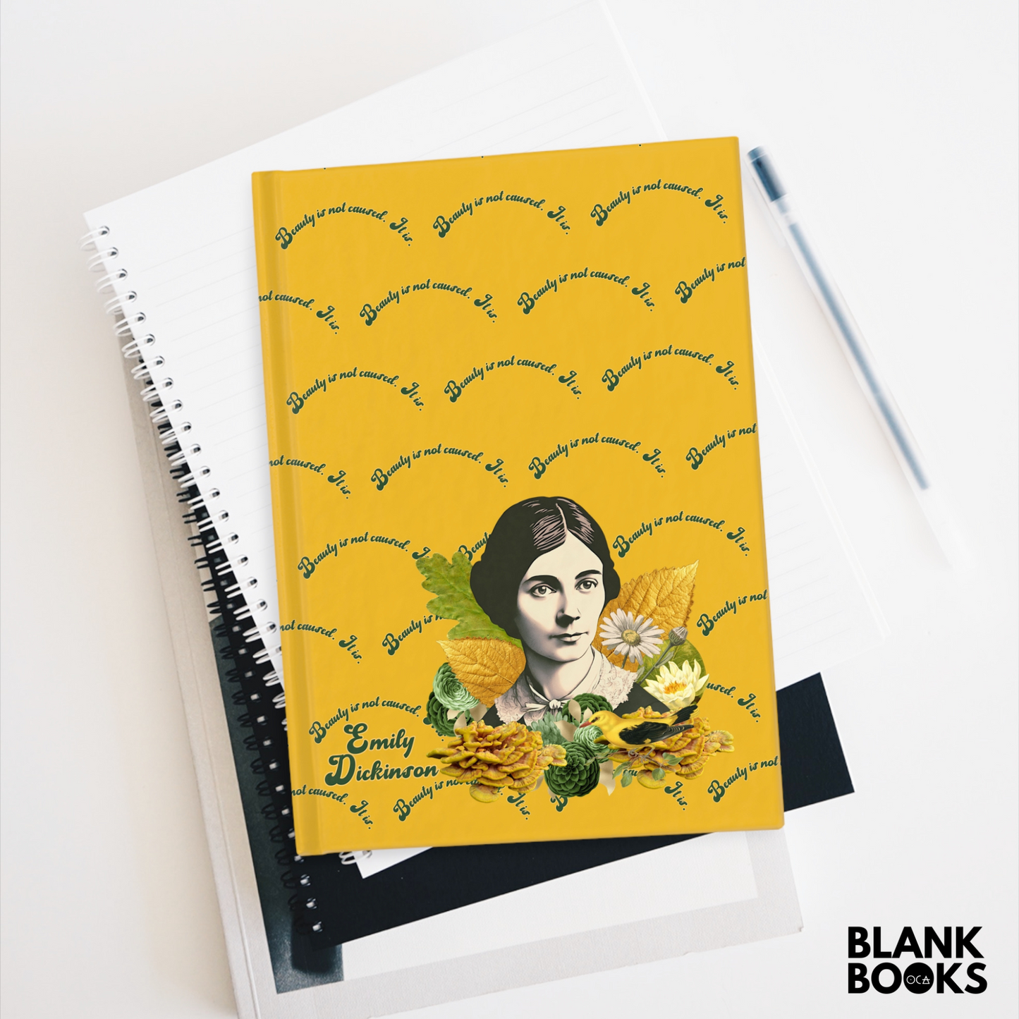 Emily Dickinson Journal (Double Sided Lined Notebook) 2 Color Options