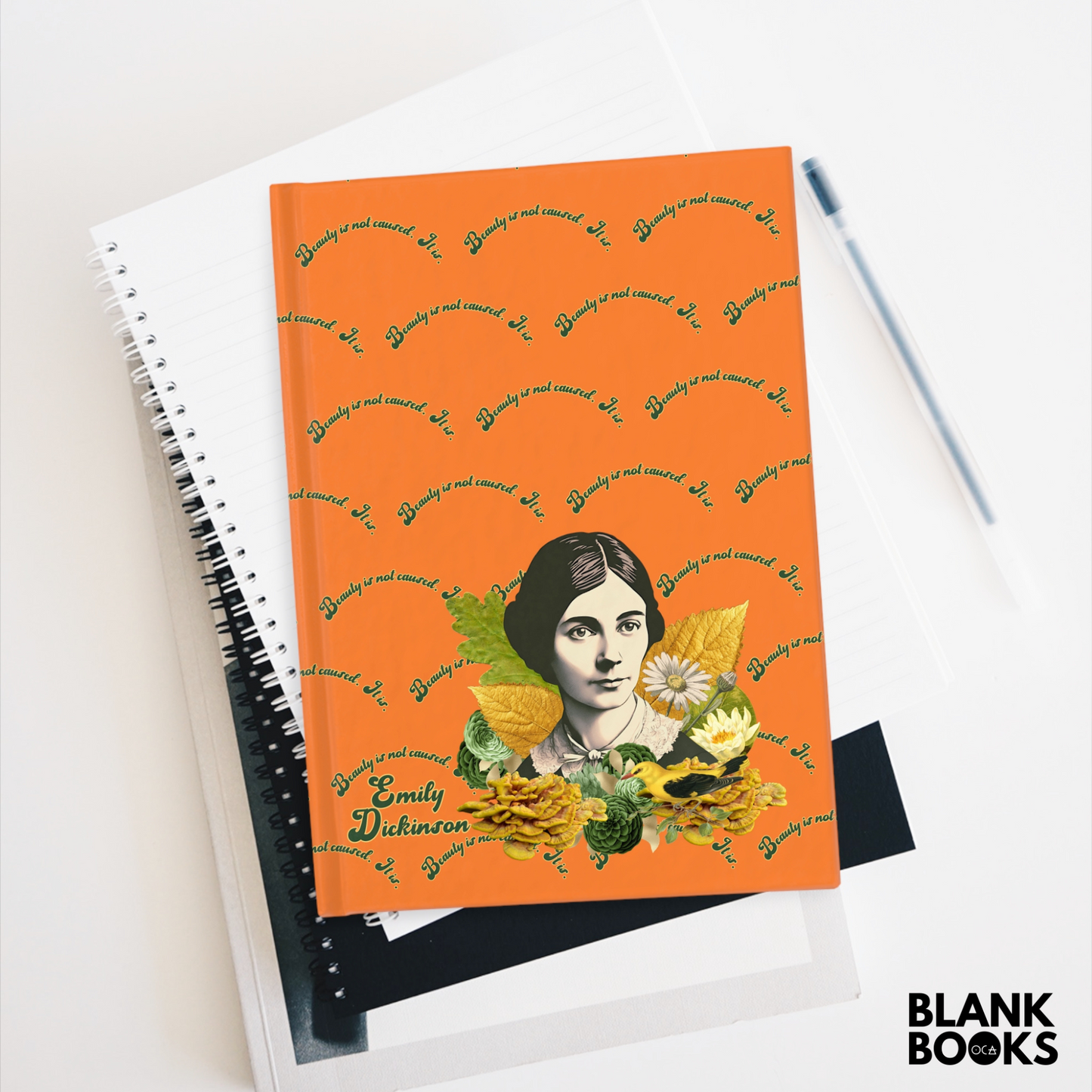 Emily Dickinson Journal (Double Sided Lined Notebook) 2 Color Options