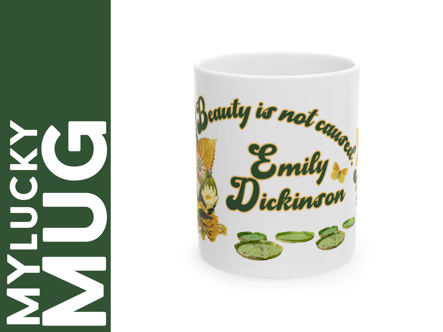 Emily Dickinson Mug (Doublesided) Herbteller Lucky Mugs