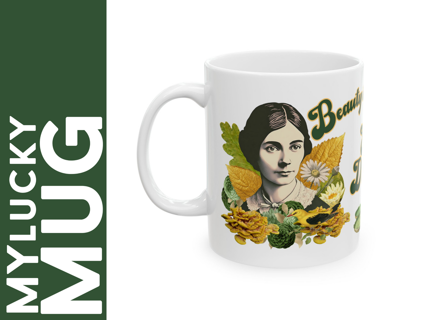 Emily Dickinson Mug (Doublesided) Herbteller Lucky Mugs