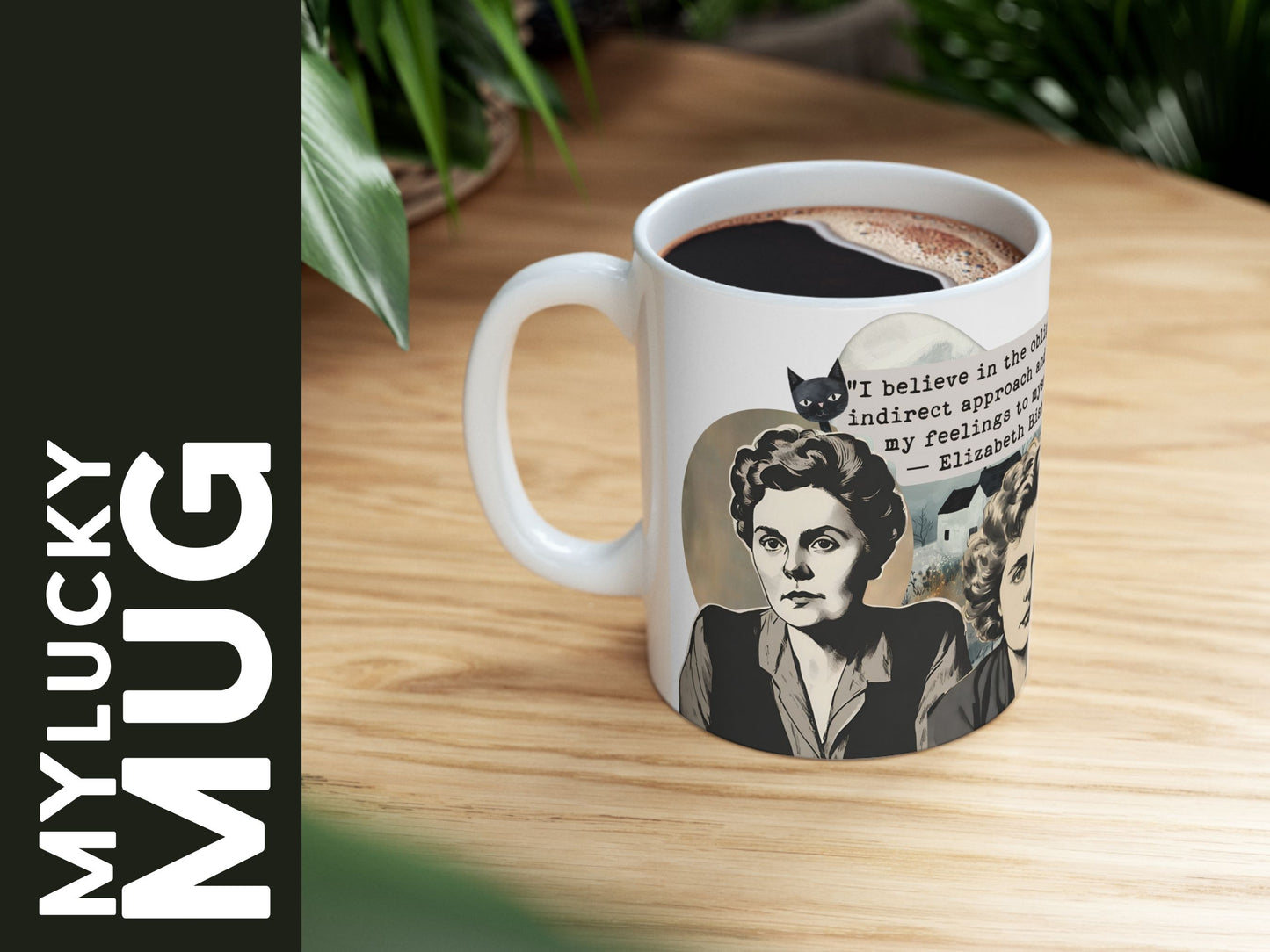 Elizabeth Bishop Poetess Collage Mug (Doublesided/Quote Mug) Writers, Readers & Poets Gift