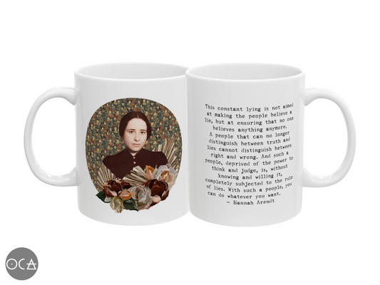 Hannah Arendt Mug (Doublesided/Quote Mug)