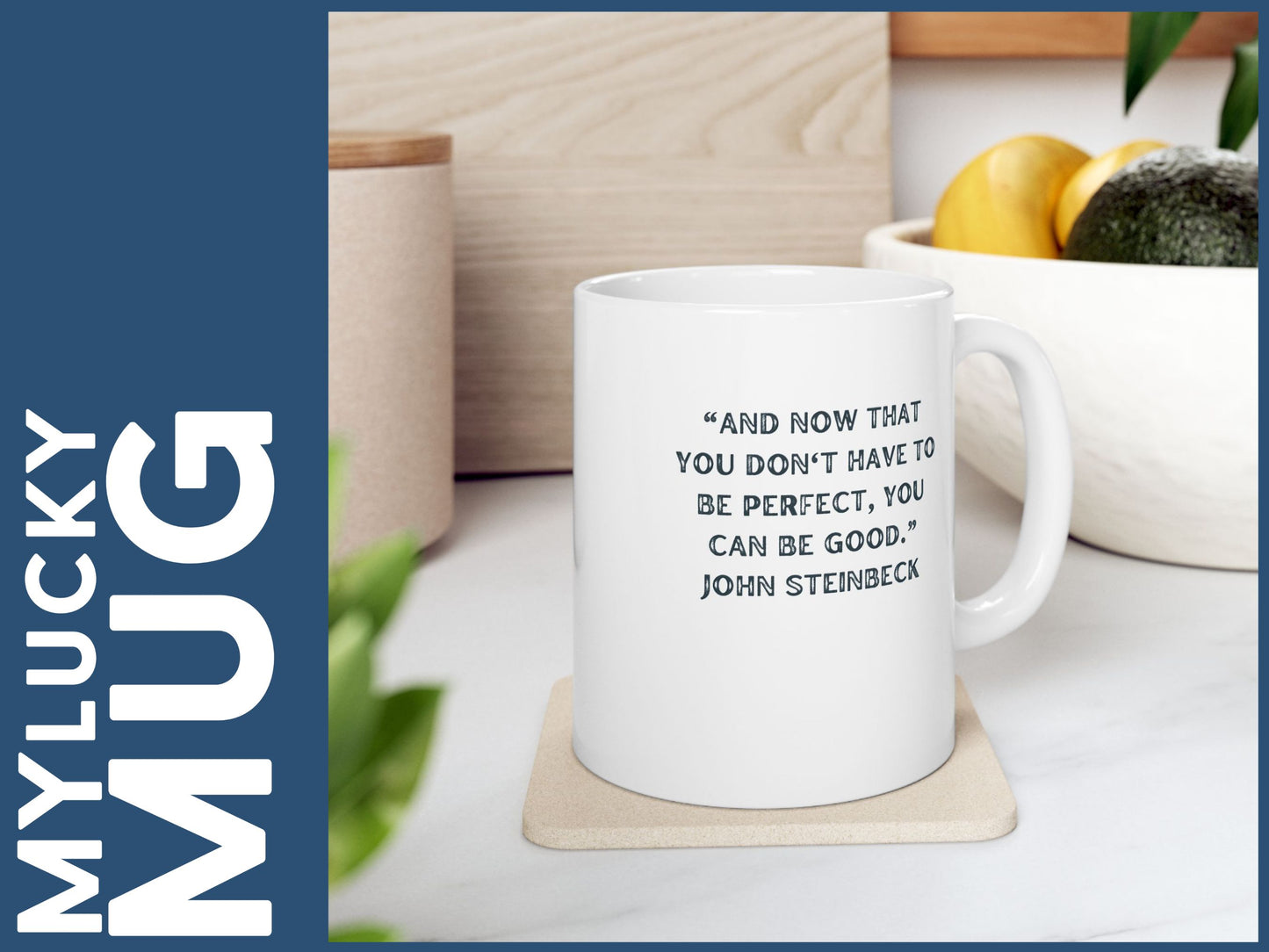 John Steinbeck Collage Mug (Doublesided)