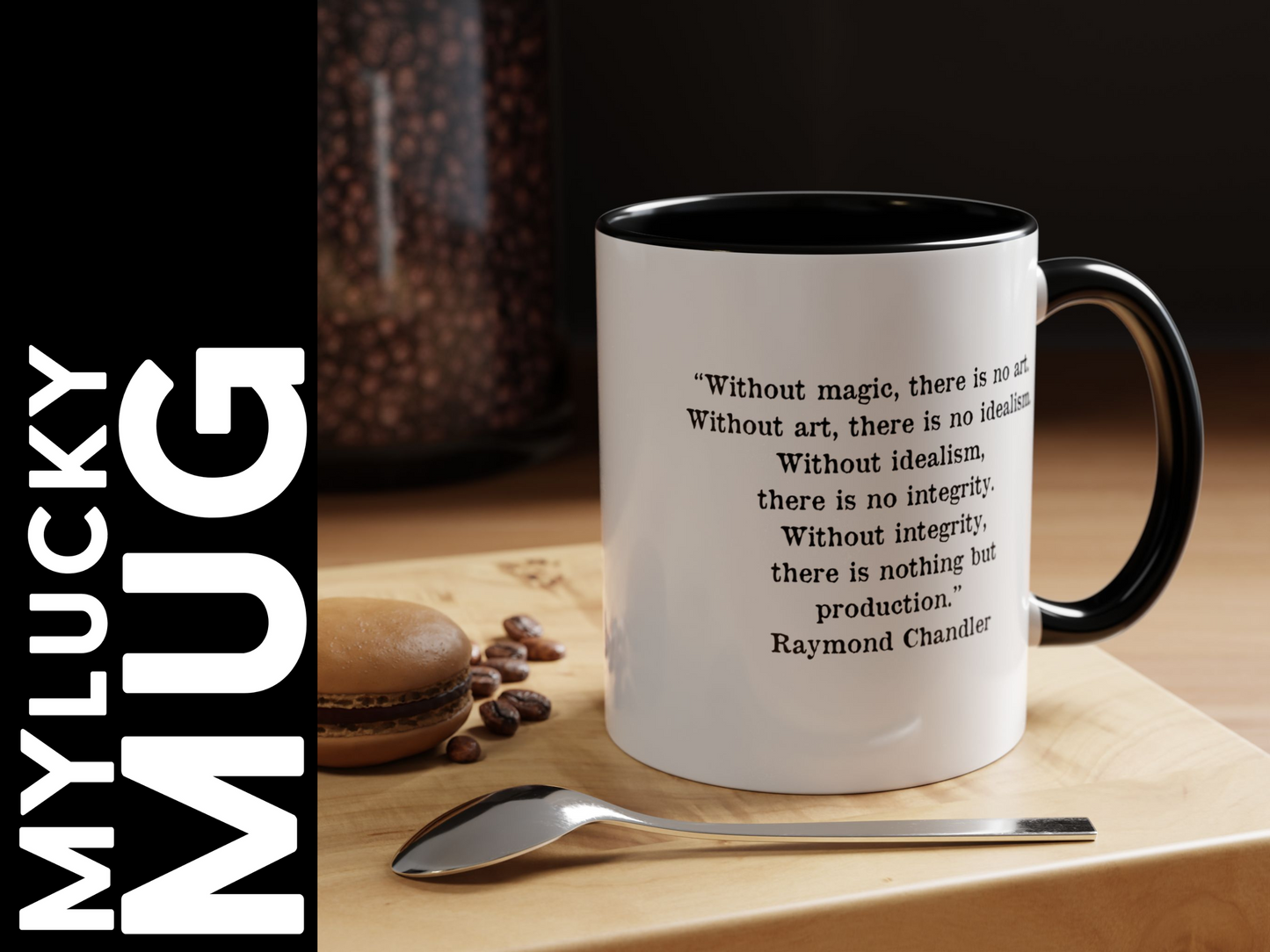 Raymond Chandler Mug (Doublesided/2 Color Options)