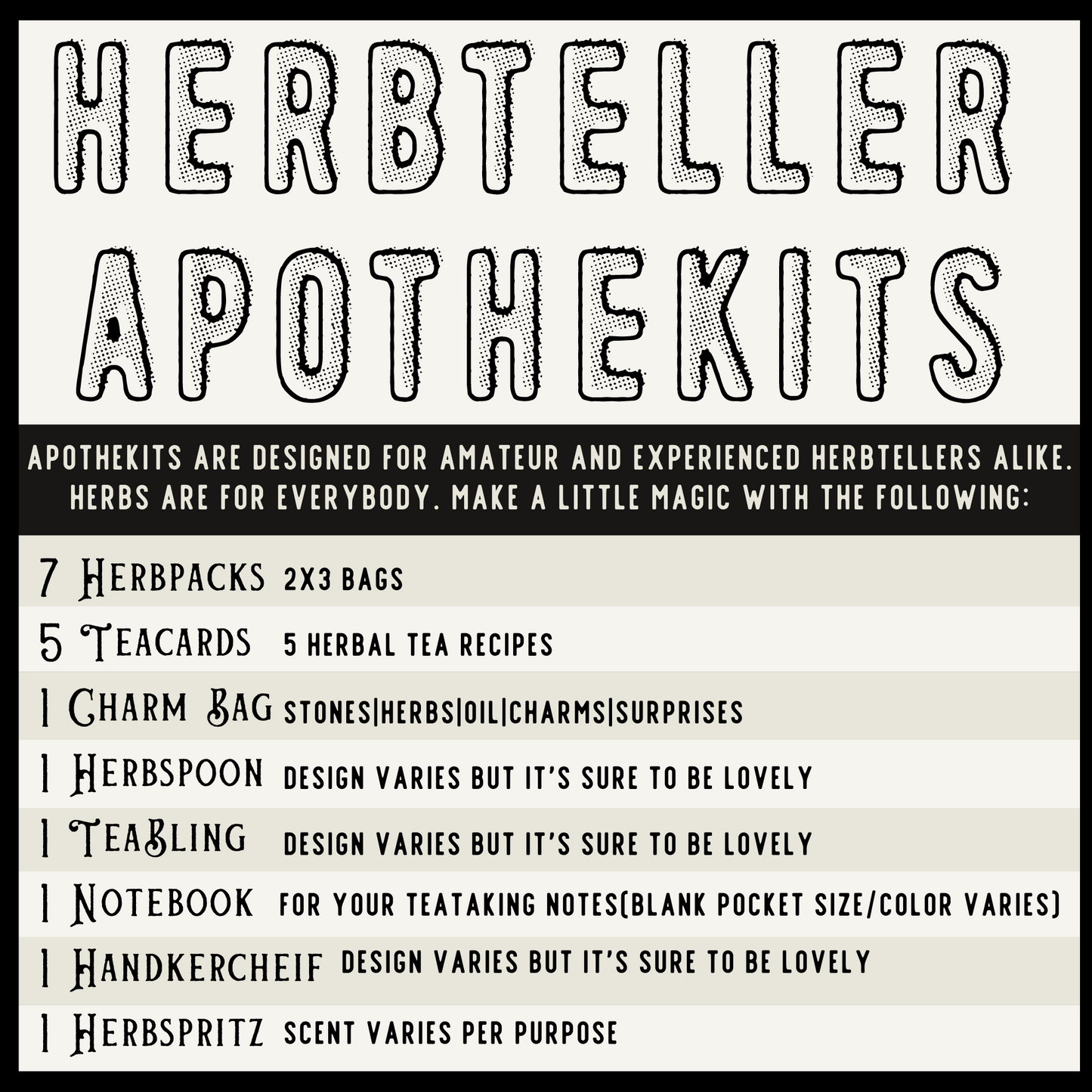 Aries Herbs Apothekit (Herb Kit/Tea Kit)